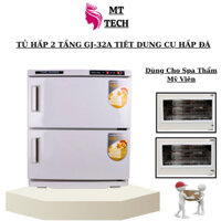 Tủ Hấp Khăn 2 Tầng GJ-32A Tiệt Trùng Dụng Cụ Hấp Đá Nóng Massage, Dùng Trong Spa Thẩm Mỹ