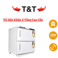 Tủ Hấp Khăn 2 Tầng, Máy Hấp Khăn Nóng, Hấp Đá Nóng Spa Cao Cấp