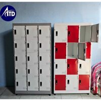 Tủ hồ sơ locker sắt giá rẻ 10 ngăn 12 ngăn 15 ngăn 18 ngăn- tủ sắt có khóa đựng đồ nhân viên- tủ locker cho shop