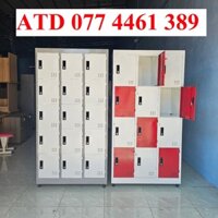 Tủ hồ sơ locker sắt2 4 6 8 10 12 15 ngăn giá rẻ có chía khóa mỗi ô freeship tphcm bình dương, BH