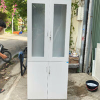 Tủ hồ sơ sắt 2 cánh mờ thanh lý mới 90%