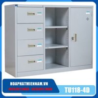 Tủ hồ sơ sắt đựng file TU118-4D