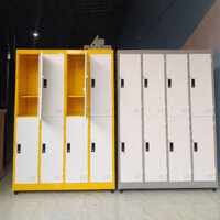 Tủ hồ sơ sắt giá rẻ 6 ngăn, 8 ngăn 10 ngăn 12 ngăn 15 ngăn- tủ sắt có ổ khóa đựng đồ nhân viên- tủ locker mini cho shop