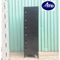 Tủ hồ sơ sắt mini, tủ locker 3.4.5.6 tầng có ổ khóa riêng biệt, nhỏ gọn - giao hàng toàn quốc