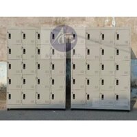 Tủ hồ sơ văn phòng có khóa - tủ locker sắt nhiều ngăn đựng đồ an toàn cho công nhân viên 30 ngăn giá xưởng