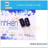 Tụ Hóa 4.7uF 100V (10 chiếc)                                               Yêu thích
