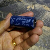 Tụ hóa Solen 150uF 100VDC 150mfd Electrolytic không phân cực nonpolar, giá bán theo con, tụ xả loa bass, loa trầm