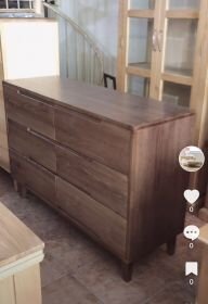 Tủ hộc kéo gỗ sồi KT384