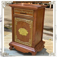 Tủ hòm công Đức 50x40 cao 80 gỗ hương đá nhiều màu
