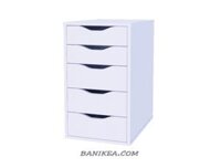 Tủ Ikea 5 ngăn kéo màu trắng cực đẹp mẫu mới 2023