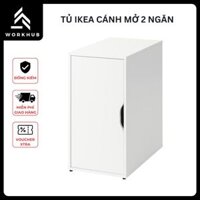 Tủ IKEA Cánh Mở 2 Ngăn Lớn - Gỗ MDF Phủ Melamine, Tủ Tài Liệu Văn Phòng Phong Cách Hiện Đại