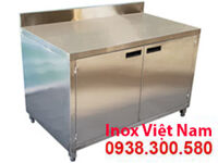 Tủ Inox Cửa Mở 2 Tầng TUI-04