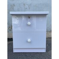 Tủ, Kệ Đầu Giường Nhựa Đài Loan Cao 48cm Ngang 42cm Màu Trắng 904
