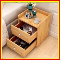 Tủ, Kệ Đầu Giường Vuông 1, 2 Ngăn Kéo Màu Gỗ 40 x 26 x 32.5cm