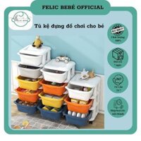 Tủ kệ đựng đồ chơi cho bé, Giá để đồ chơi cho bé, Tủ đựng đồ đa năng 3-4-5 tầng tiện lợi có bánh xe, kệ đựng đồ cho bé