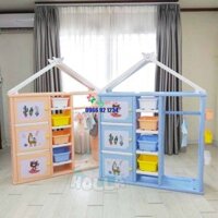 Tủ kệ đựng đồ chơi, quần áo cho bé hình ngôi nhà Holla 2021