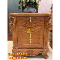 Tủ kê giường cổ điển gỗ gỏ đỏ