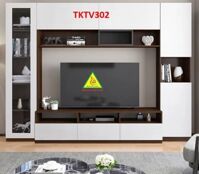 Tủ kệ tivi trang trí phong cách hiện đại TKTV301 - Nội thất lắp ráp Viendong adv - TKTV302