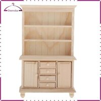 Tủ Kệ Tủ Đồ Chơi Nội Thất Phòng Khách Cho Nhà Búp Bê 1 / 12