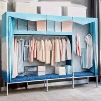 Tủ Kệ Tủ Quần Áo Tủ Vải Kệ Treo Quần Áo ,Tủ Vải Khung Thép 5 Buồng Cao Cấp Bảo Hành 12 Tháng Đựng Quần Áo Vải Khung Thép