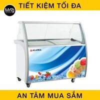 Tủ kem kính cong inverter 9 khay Alaska ISG-9