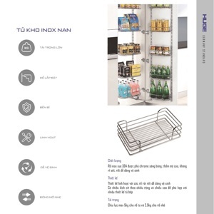 Tủ kho inox 304 Huge H-KM1146