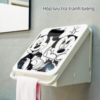 Tủ Khóa Gấp Phòng Tắm Kệ Treo Tường Miễn Phí Đục Lỗ Tủ Lưu Trữ Quần Áo,Giỏ Đựng Quần Áo Bẩn Chống Thấm Nước