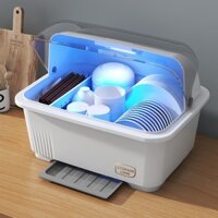 Tủ Khử Khuẩn Nhỏ Để Đồ Dùng Bếp Kệ Đựng Đồ Bếp Thanh Đựng Đũa Chén Kệ Để Đựng Bát Kệ Lưu Trữ Bát Kệ Để Ráo Nước Bát