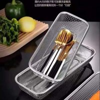Tủ khử trùng, giỏ đựng đũa, hộp đựng dao, nĩa Inox 304, giỏ lưới thoát nước, giỏ đựng đũa máy rửa bát