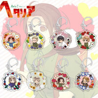 [Tự làm] Hetalia Trung Quốc Ý Đức Pháp Mỹ Móc khóa Anime Hàng hóa