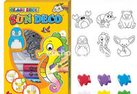 Tự làm móc khóa trang trí, vẽ và tô màu các con vật AMOS00606J