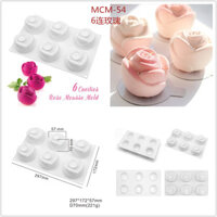 Tự Làm Món Tráng Miệng Pháp Hoa Bud Hoa Nhỏ 6 Hoa Hồng Khuôn Silicon Lớp Hoa Mousse Khuôn Bánh