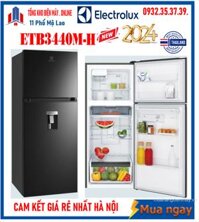 Tủ lạnh 2 cửa Electrolux 321L Ngăn đá trên ,Có ngăn đông mềm ETB3440M-H Mới [2024]