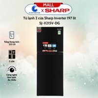 Tủ lạnh 2 cửa Sharp SJ-X215V-DG Inverter 197 lít