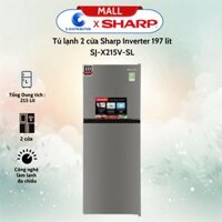Tủ lạnh 2 cửa Sharp SJ-X215V-SL Inverter 197 lít