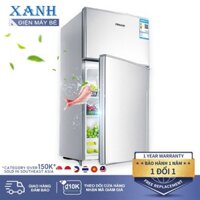 Tủ lạnh 2 ngăn 118 lít thương hiệu làm lạnh nhanh ngăn đá và ngăn lạnh giữ đồ luôn tươi mới ，Thân hình nhỏ, dung tí