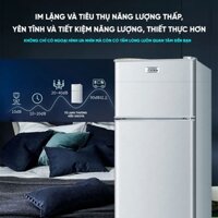 Tủ lạnh 2 ngăn 48 lít thương hiệu làm lạnh nhanh ngăn đá và ngăn lạnh giữ đồ luôn tươi mới ，Thân hình nhỏ, dung tích