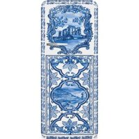 Tủ lạnh 270 lít họa tiết màu xanh Blue hiệu Smeg, Model FAB28RDGME6