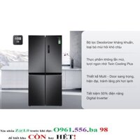 Tủ lạnh 4 cánh Samsung RF48A4000B4/SV 488L | Tủ lạnh Samsung Inverter 488 lít Multi Door RF48A4000B4 tiết kiệm điện