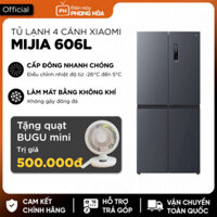 Tủ lạnh 4 cánh thông minh Xiaomi Mijia 606L – Có ion khử khuẩn, cấp đông nhanh chóng sale tết nguyên đán