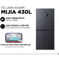 Tủ lạnh 4 cánh Xiaomi Mijia 430L- có ngăn đông mềm, ion bạc giúp khử mùi