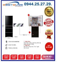 Tủ lạnh 6 cánh Hitachi G620GV(XK) - 657 Lít Inverter