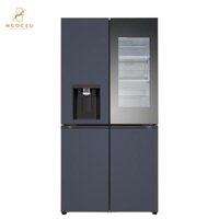 Tủ lạnh 817L - LG Dios W825MNN482S Side by side - Màu xanh navy/xám