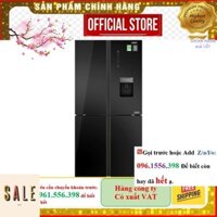 Tủ lạnh Aqua 4 cửa màu đen lấy nước ngoài AQR-IGW525EM(GB- Mới Chính Hãng ) SALE||