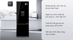 Tủ lạnh Aqua Inverter 320 lít AQR-B379MA
