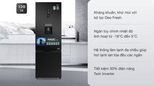 Tủ lạnh Aqua Inverter 320 lít AQR-IW378EB