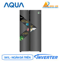 Tủ lạnh Aqua Inverter 541 lít Side By Side AQR-S541XA(BL)