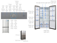 Tủ Lạnh AQUA Inverter 565 Lít AQR-IG585AS(GB)