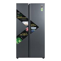Tủ lạnh Aqua Side by Side Inverter 646 lít AQR-S682XA(SLB)
