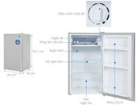 Tủ lạnh Beko 90 lít RS9052S 2023
